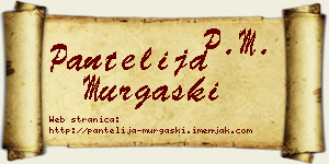 Pantelija Murgaški vizit kartica
